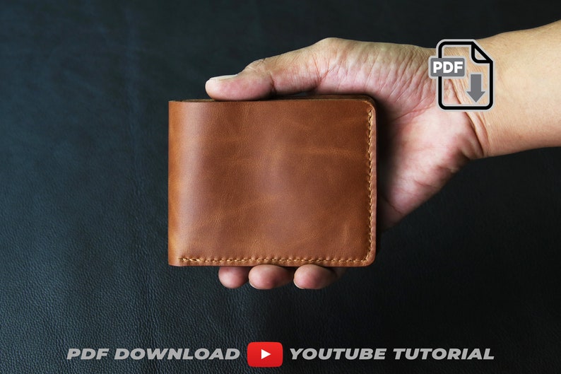 8 Pockets Bifold Wallet PDF Pattern with tutorial video PDF A4 size image 8