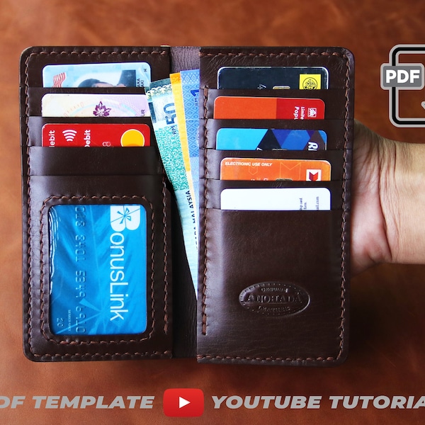 Cartera Semi Larga Pequeña - Patrón PDF con videotutorial // PDF tamaño Carta