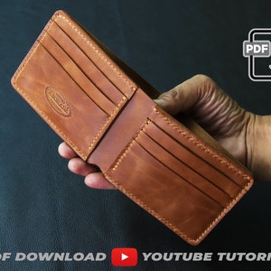 8 Pockets Bifold Wallet PDF Pattern with tutorial video PDF A4 size image 5