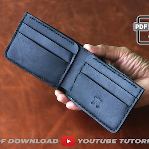A FOLHA || Carteira Bifold com 6 bolsos e 1 compartimento para dinheiro || PDF tamanho Carta e A4