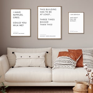 3 Poster Bundle - Zoolander, Meet the Fockers, Flugzeug - Druckbare Wandkunst in über 15 Größen