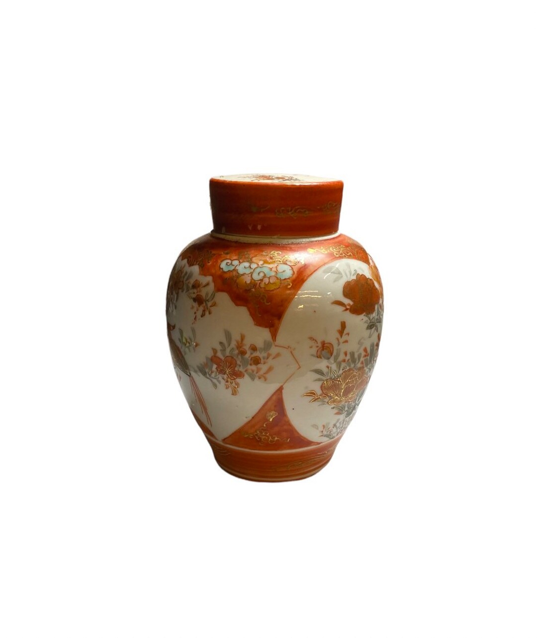 Antique Japanese Kutani Ginger Jar 19th Century Hand Painted Etsy