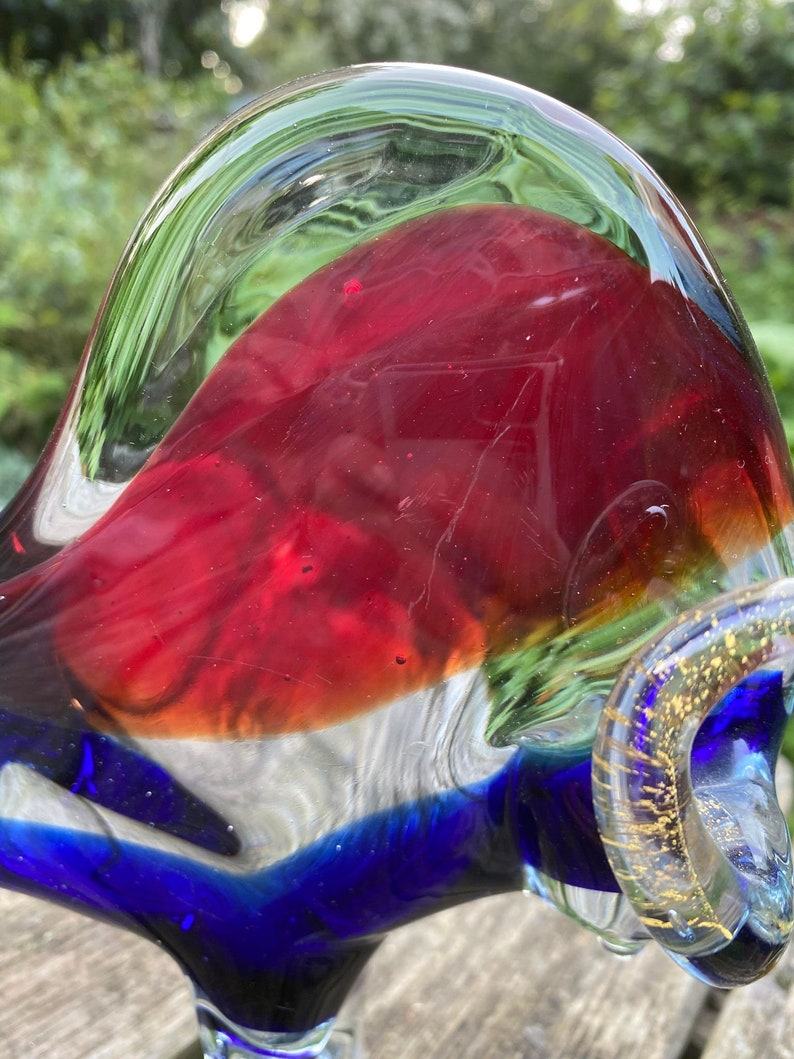 Murano Glass Bull Italian Glass 1950s Mid Century Glass by Sommerso Etsy