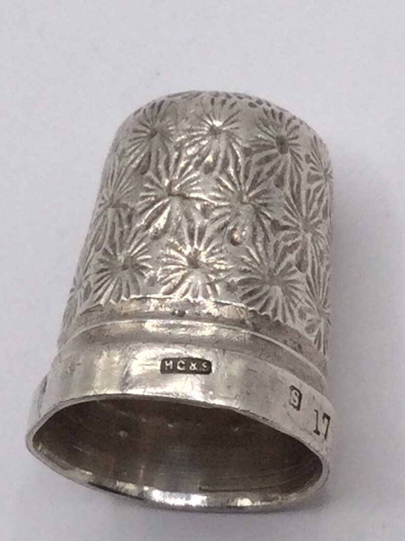 Collection of Antique Solid Silver Thimbles X6antique Sewing Etsy