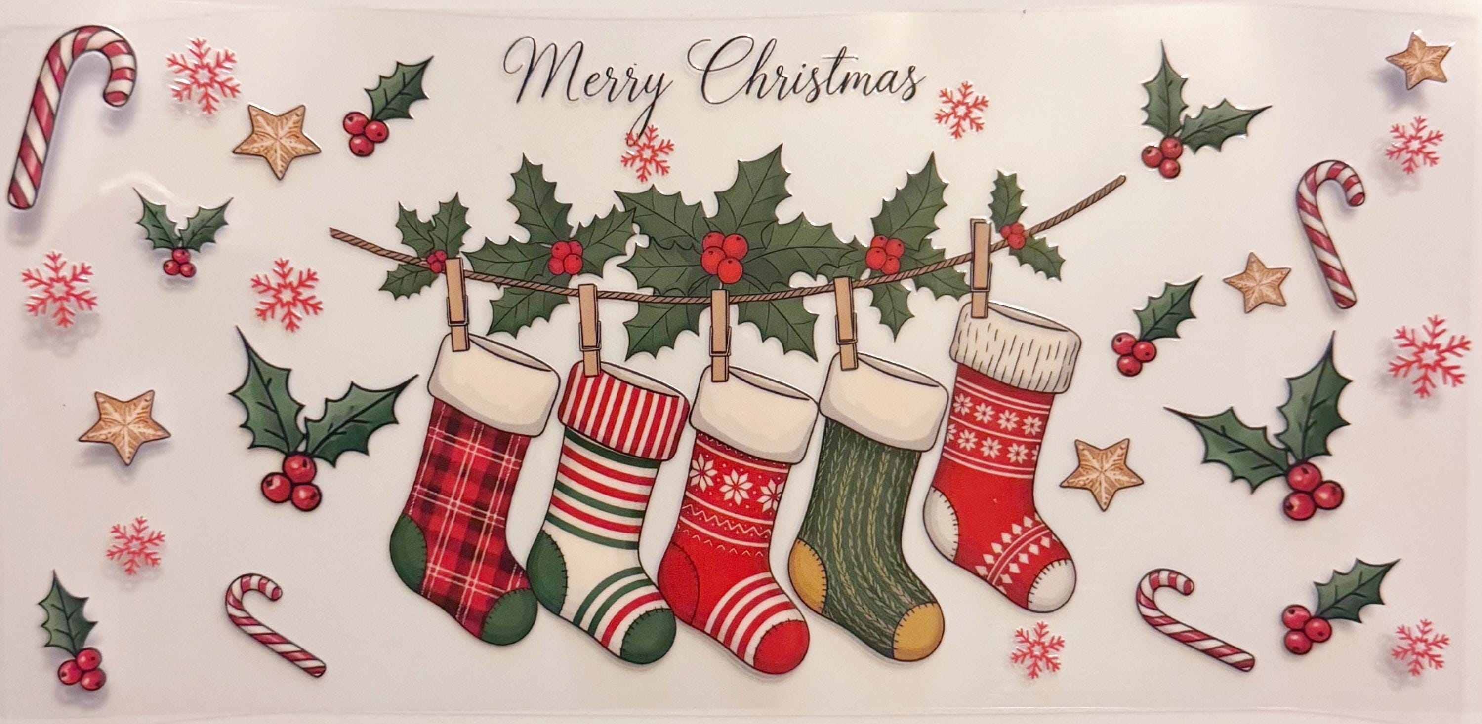 Christmas Stockings - UVDTF 16oz Wrap - Etsy Israel