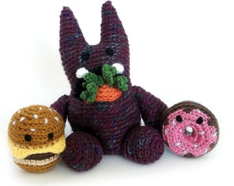 PATTERN - The Mini Munchie Monster, Crochet Toy Pattern (Amigurumi PDF Tutorial)