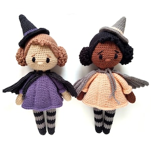PATRÓN - La Bruja Hazel, Patrón Muñeca a Crochet (Tutorial Amigurumi PDF)