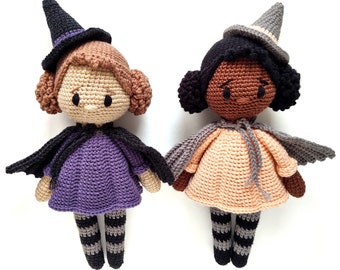 PATTERN - Hazel the Witch, Crochet Doll Pattern (Amigurumi PDF Tutorial)