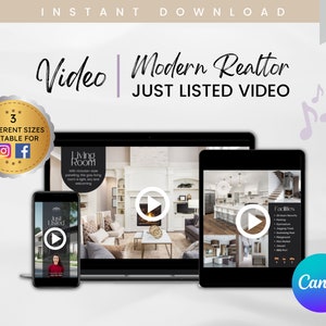 Real Estate Listing Video, Real Estate Marketing Video, Realtor Instagram Video, Facebook Marketing Video, Instagram Story Template