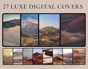 27 Boho Digital Covers for Goodnotes, Notability, Macbook, Minimalist Boho Aesthetic, Notebook Planner Journal Covers for Goodnotes Download