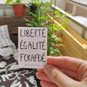Haftfoliensticker| A8| Gegen Rechts| FckAfd|Aufkleber| digital handgezeichnet| wetterfest| UV-beständig| Hochformat