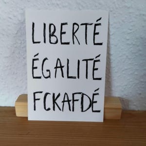 Postkarte| A6| Gegen Rechts| FckAfd| Bundestagswahl| gegen Rechtsextremismus und Antisemitismus| digital handgemalt