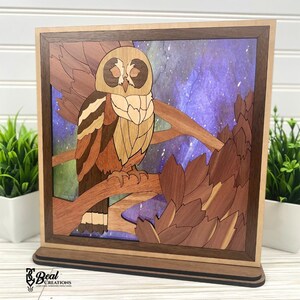 Night Owl Shelf Sitter | Desk and Mantel Wooden Decor
