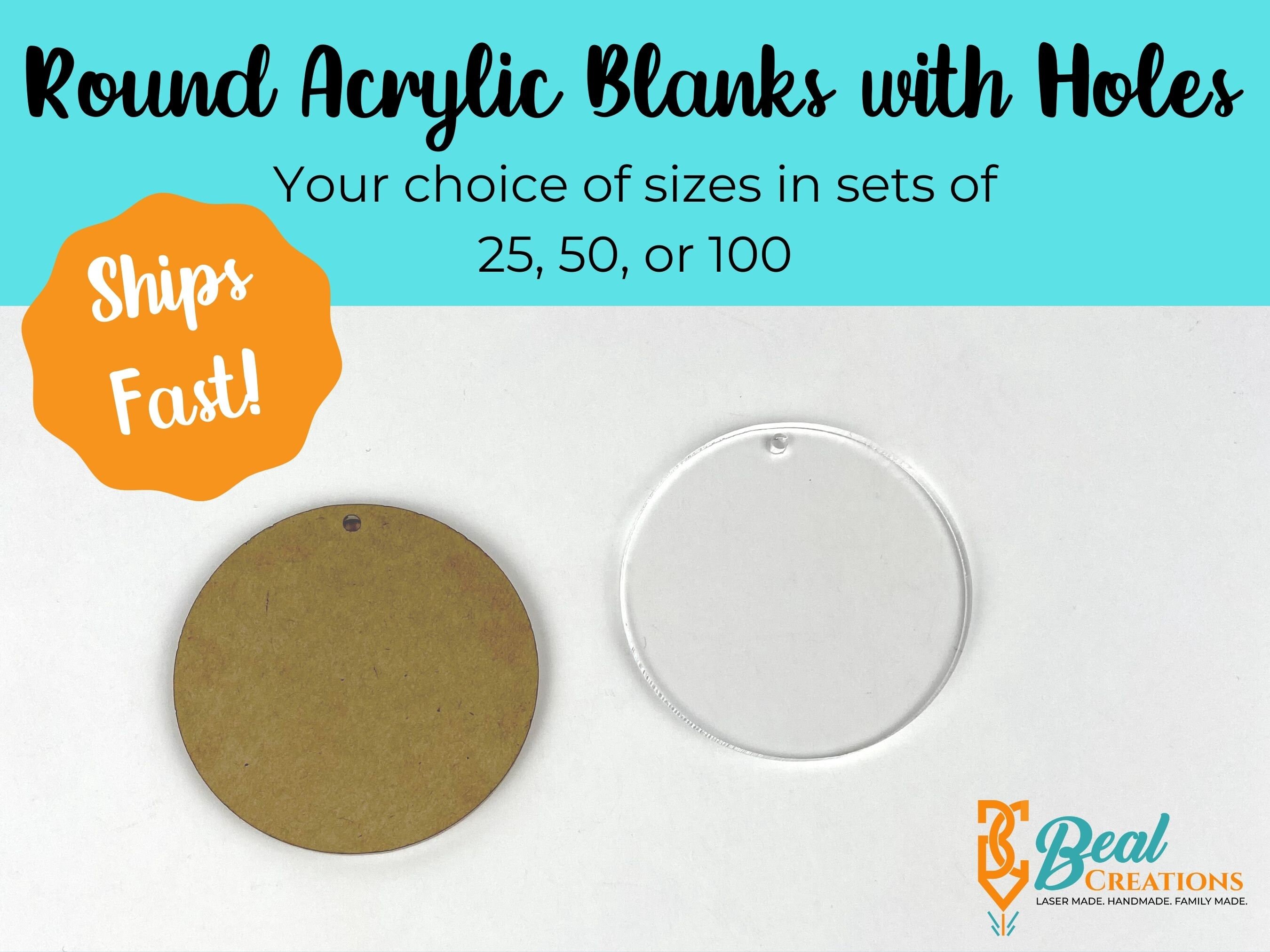 Set of Acrylic Circles with Holes