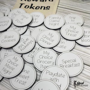 Kids Reward Tokens, Encouragement Rewards, Good Behavior Reward System, Low Cost Rewards, Non Candy Kids Gift, Easter Egg Filler
