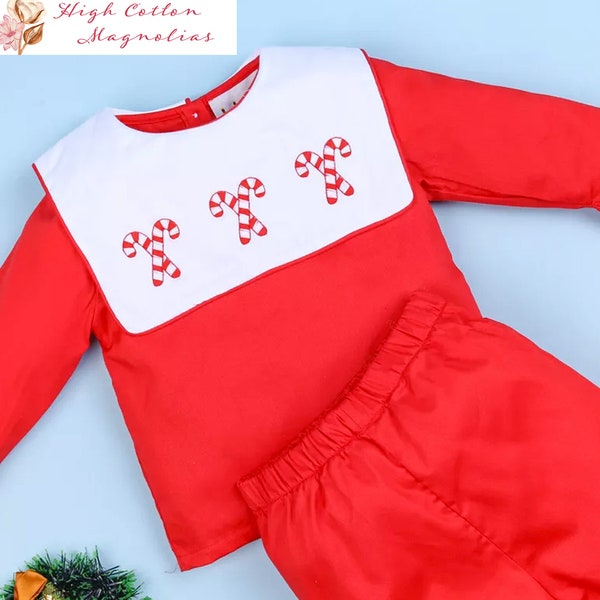 Smocked christmas outfit boys