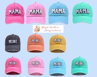 Chenille Patch Baseball Hat | Mama & Mini Matching Caps