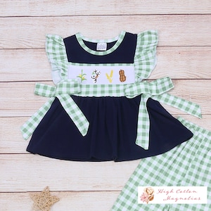IT&#39;S HARVEST TIME Embroidered Farming Boy&#39;s Or Girl&#39;s Outfit | Farmer Pants Set | Cold Weather Outfit | Crops Outfit