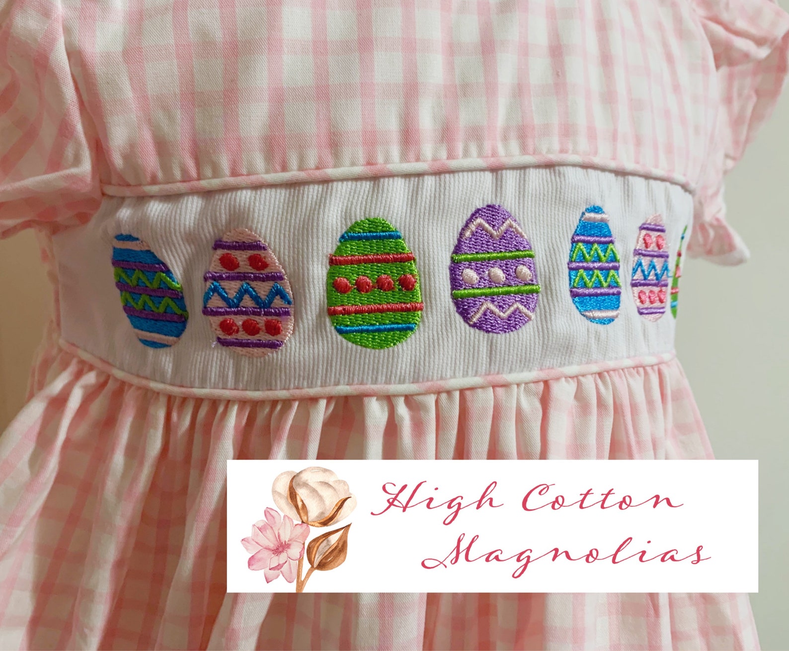 6T Handembroidered EASTER EGG DRESS Easter Outfit Toddler Etsy