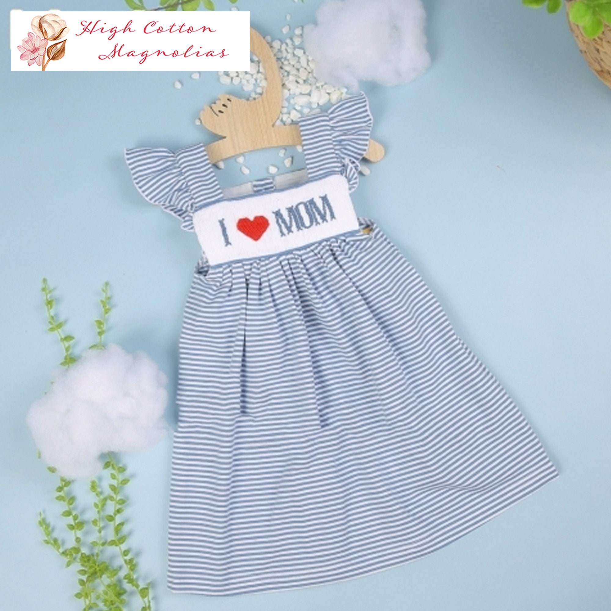 Mom and top me smocked dresses