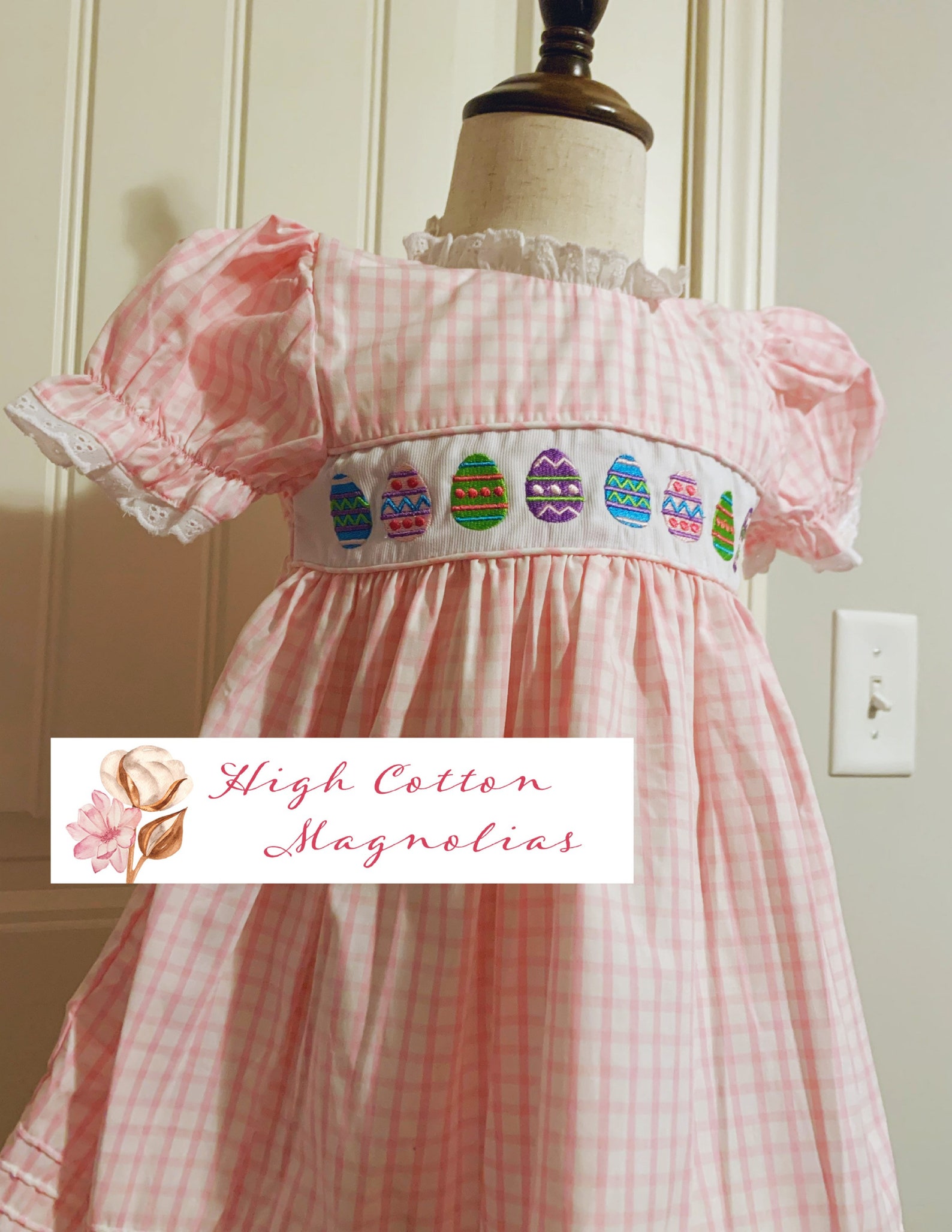 6T Handembroidered EASTER EGG DRESS Easter Outfit Toddler Etsy