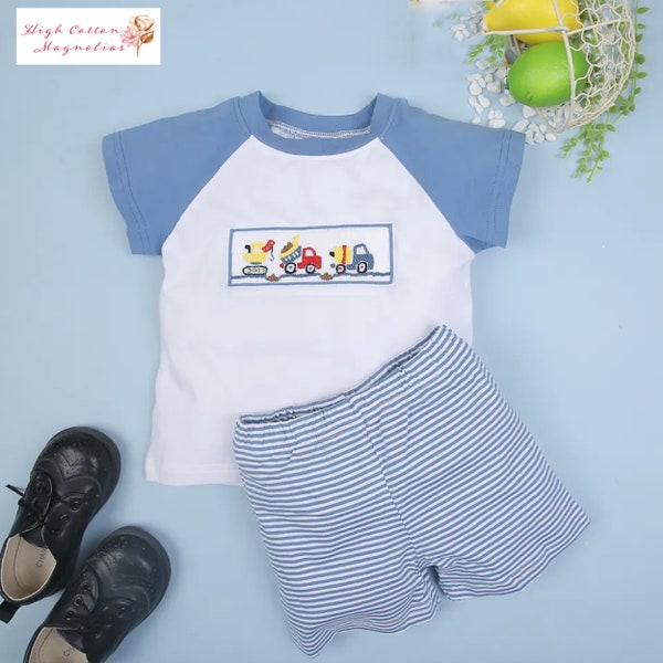 Boys Smocked Outfit Etsy