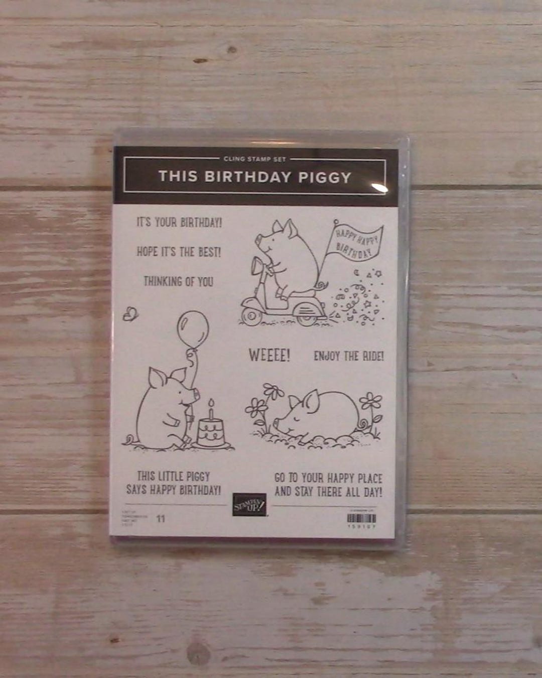 Stampin' Up! - This Birthday Piggy - Stamp Set - Etsy