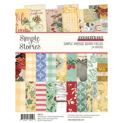 Martha Stewart 12x12 Flourish Crafting Paper 24 Acid Free Sheets -  Scrapbook