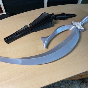 The Silence Glaive Sailor Moon - Kit assemblabile per cosplay spada, scettro stampato in 3D. Portatile e verniciabile.