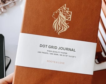 Hmong Inspiriert Journal Hmong Frauen Empowerment Selbstliebe Dot Grid Journal Hochwertiger Ledereinband Allzweck-Notebook Hmong Geschenk für Sie