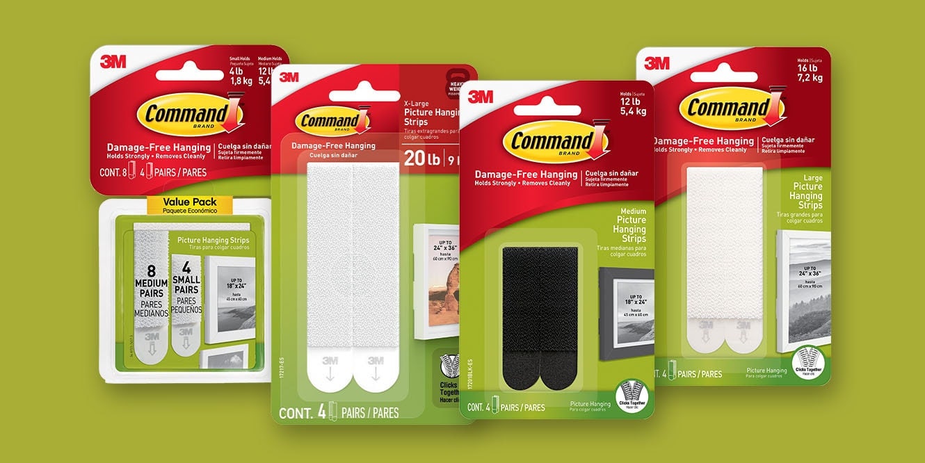 3M Command Strips 3M Clips, Hooks & Adhesive Strips. 