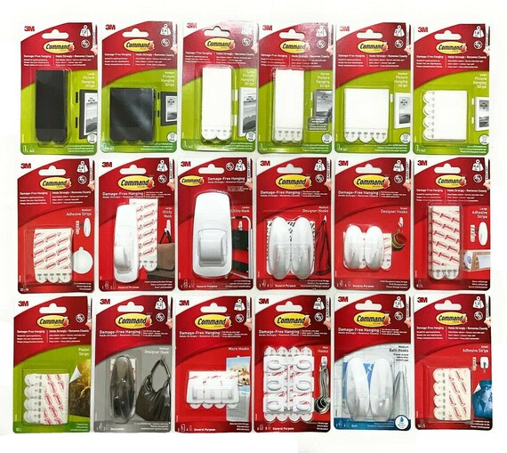 3M Command Strips 3M Clips, Hooks & Adhesive Strips. -  Finland