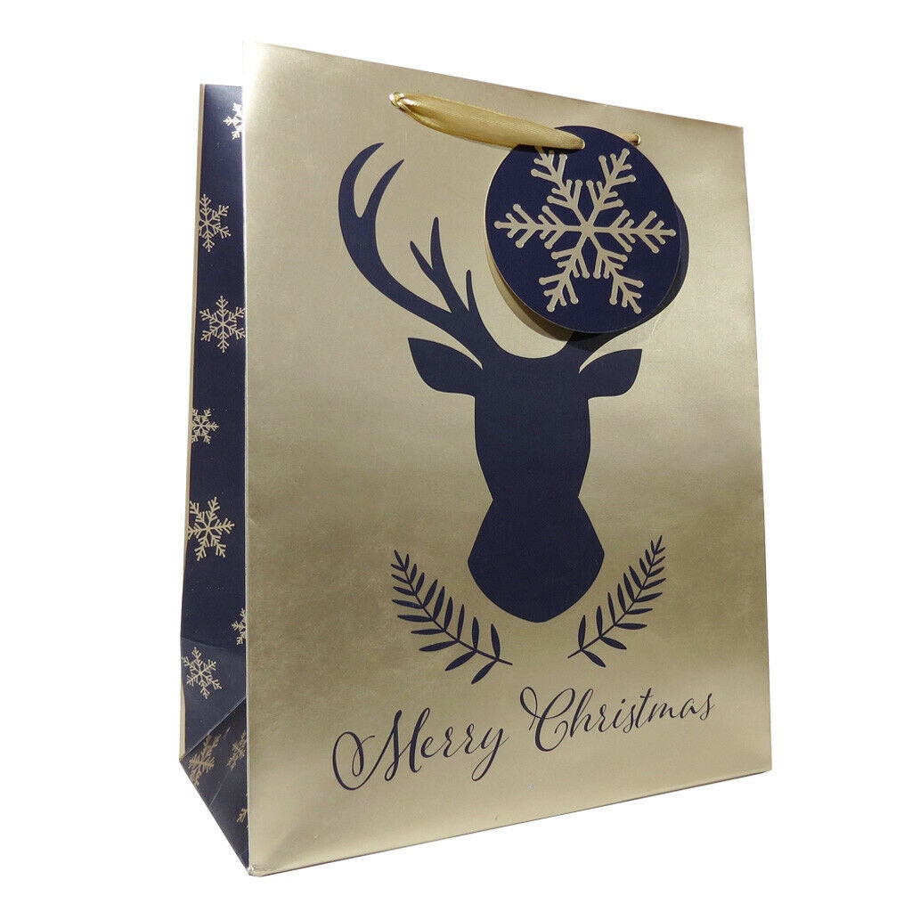 Christmas Gift Bags, Multi Sizes Multi Pack free Delivery on 15pounds and Above Etsy UK