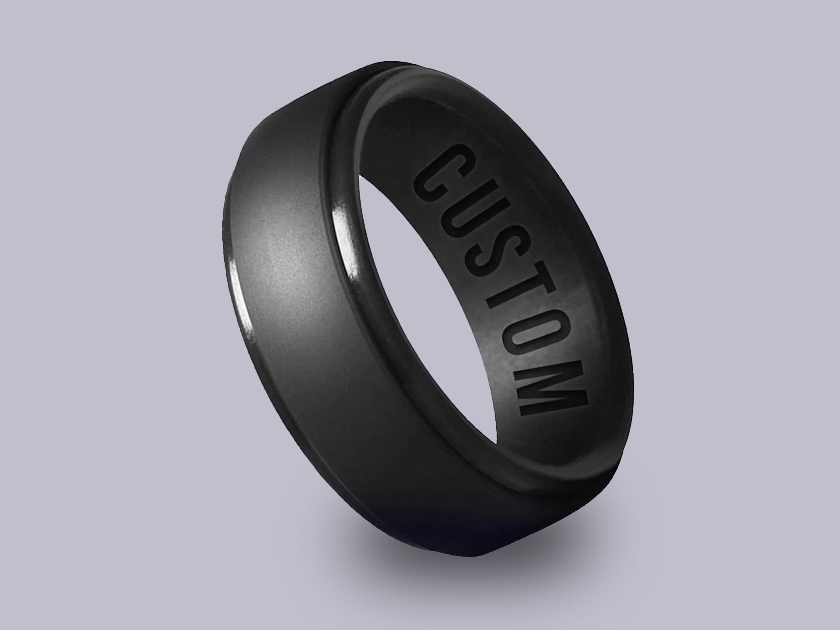 Personalized Silicone Wedding Band