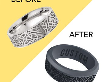 Wildfire Ring EverMark Rings: Transform Your Metal Wedding Rings into a Durable, Comfortable Silicone Ring!