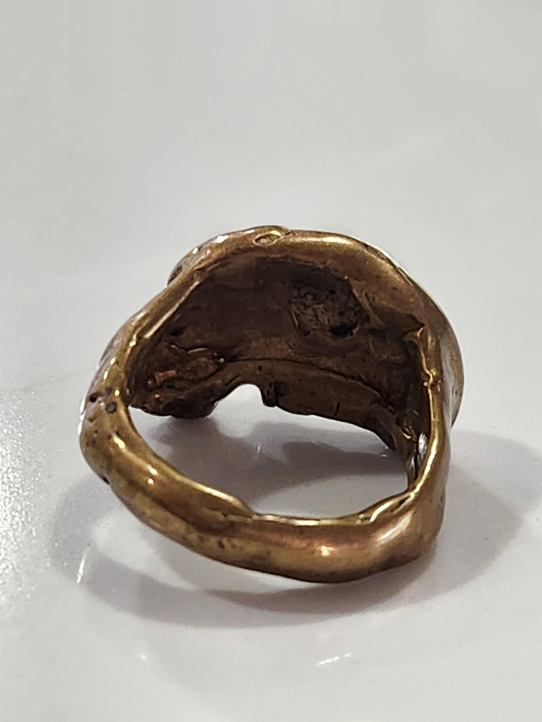 Vintage Unmarked Possible James Yesberger Sterling Silver W/ Gold