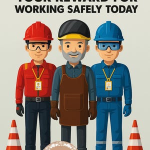 2 #SafetyPoster Amanhã Sua recompensa por trabalhar com segurança hoje