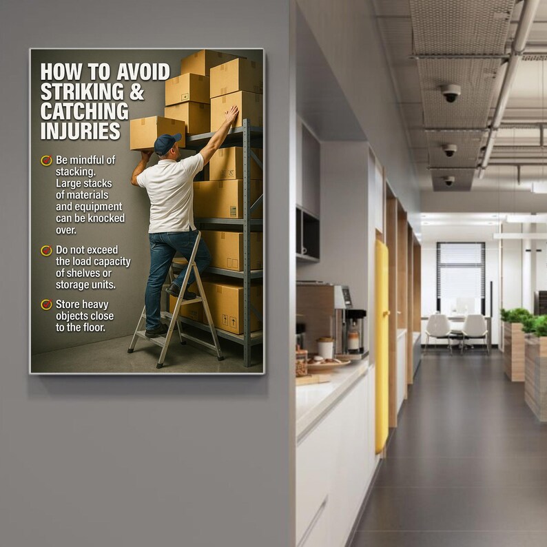 How to Avoid Striking & Catching Injuries #safetyposter # ...
