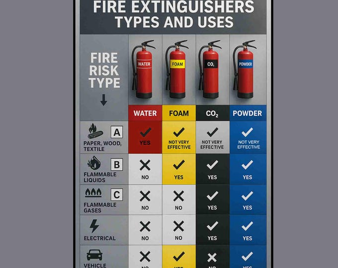 Fire Safety Poster With FREE Printable Race/pass ID Card/badge Design ...