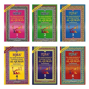 Iqra Reader Set, 2 Books Part 5 to 6, English Version, The Quick Method of Learning Al-Quran for Children and the beginners #alquran #iqra