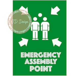 5 Punto de reunión de emergencia, salida de emergencia, señal de evacuación #emergencia #punto de reunión de emergencia #punto de reunión #punto de emergencia #señal de evacuación