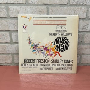 The Music Man, Vintage Vinyl Record, Vintage Vinyl Album, Warner Brothers Records, Robert Preston, Shirley Jones, Original Soundtrack