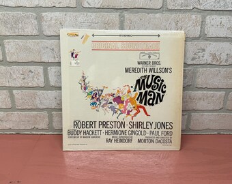 The Music Man, Vintage Vinyl Record, Vintage Vinyl Album, Warner Brothers Records, Robert Preston, Shirley Jones, Original Soundtrack