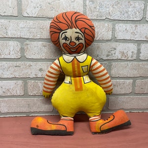 Vintage Stuffed Ronald McDonald Toy, Vintage Stuffed Toy, Ronald McDonald, McDonalds Toy