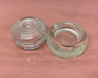 Vintage Glass Trinket Holder, Glass Dish, Storage, Tiny Storage
