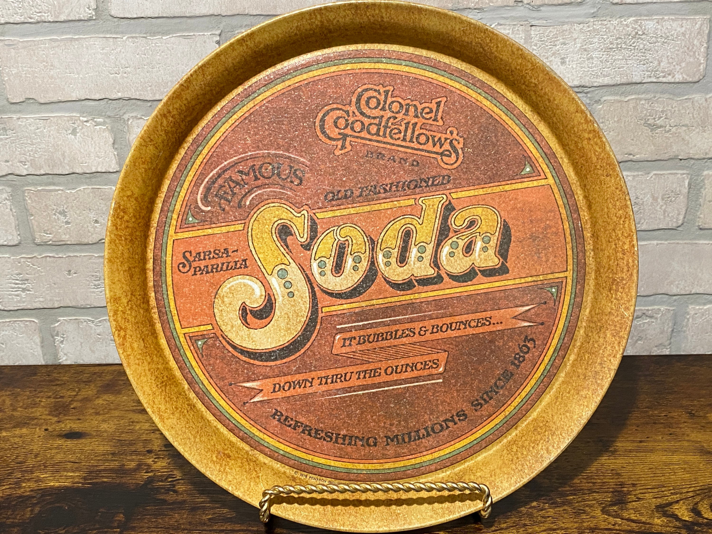 Colonel Goodfellow's Famous Old Fashioned Soda Tray, Drink Tray
