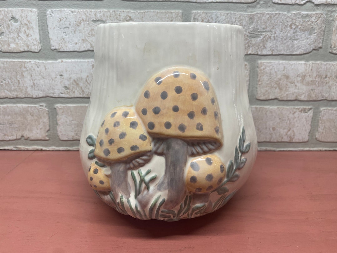 Vintage Mushroom Canister, Mushroom Home Decor, Vintage Kitchen ...