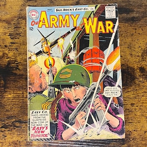 Sgt. Rock’s Easy Company in Our Army at War, Vintage DC Comic Book, Graphic Novel, May 1963, Issue No. 142