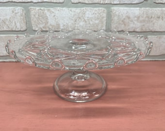 Vintage Cake Stand, Vintage Glass, Collectible Glass, Wedding Cake, Cake Stand