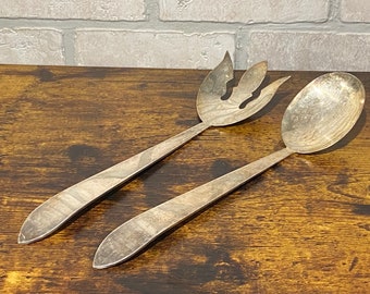 Vintage Silver Kitchen Serving Utensils, Vintage Kitchen, Serving Spoon